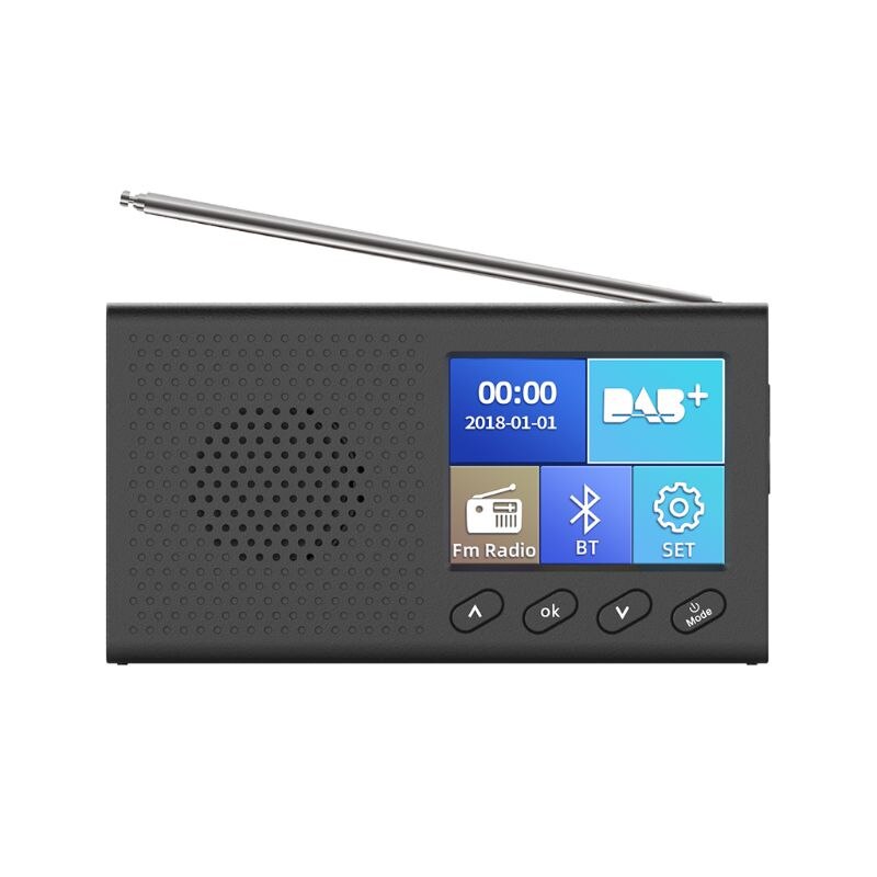 Bærbar bluetooth digital radio dab/dab+ og fm-modtager genopladelig radio: Mini model 2