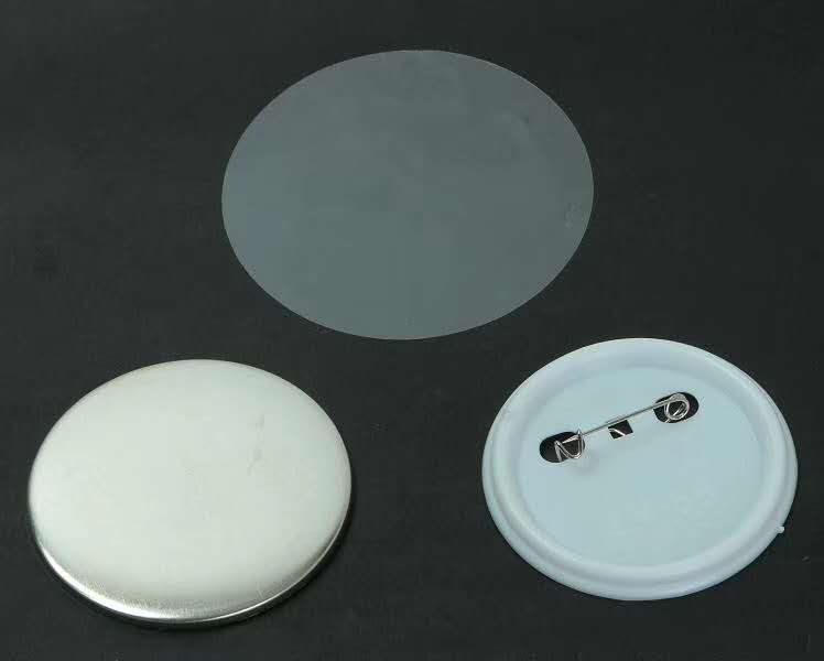 75mm DIY Badge Button Pins Blank Raw Material pins buttons badges supplies parts 100PCS