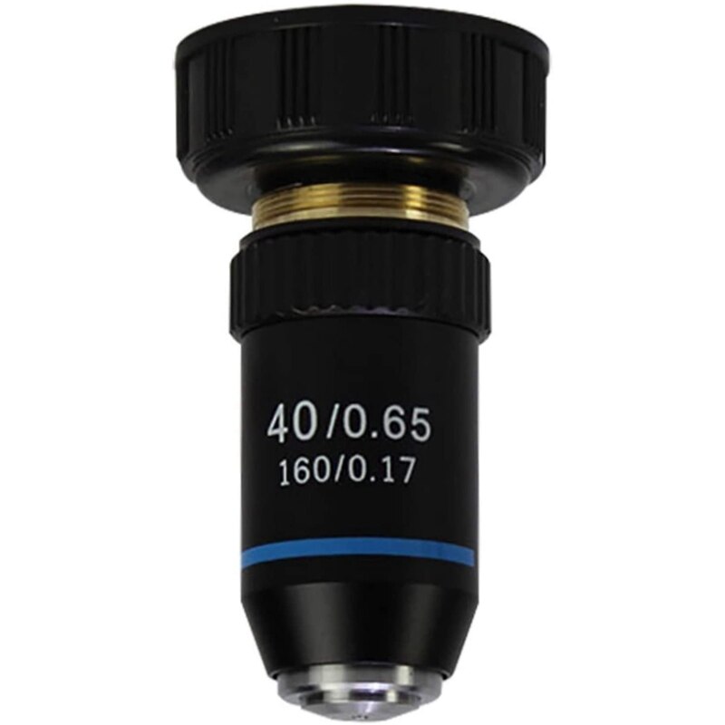 4Pcs 4X 10X 40X 100X 195 Biological Microscope System Biological Microscope Laboratory Achromatic Objective Lens