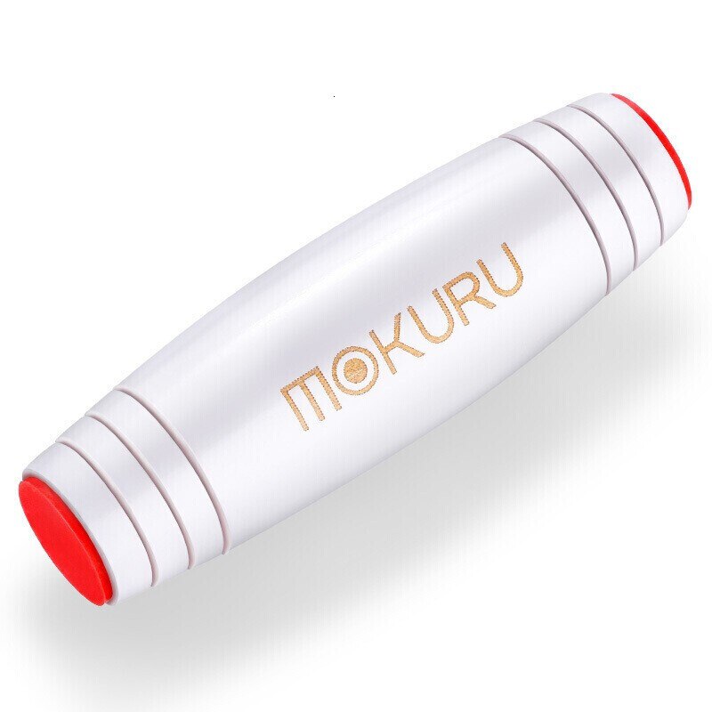 Japanese Mokuru Rollver Decompression Rod Beech Tumbler Desktop Flip Toys Desktop Fidget Stick Relieve Stress Focus Antistress: white