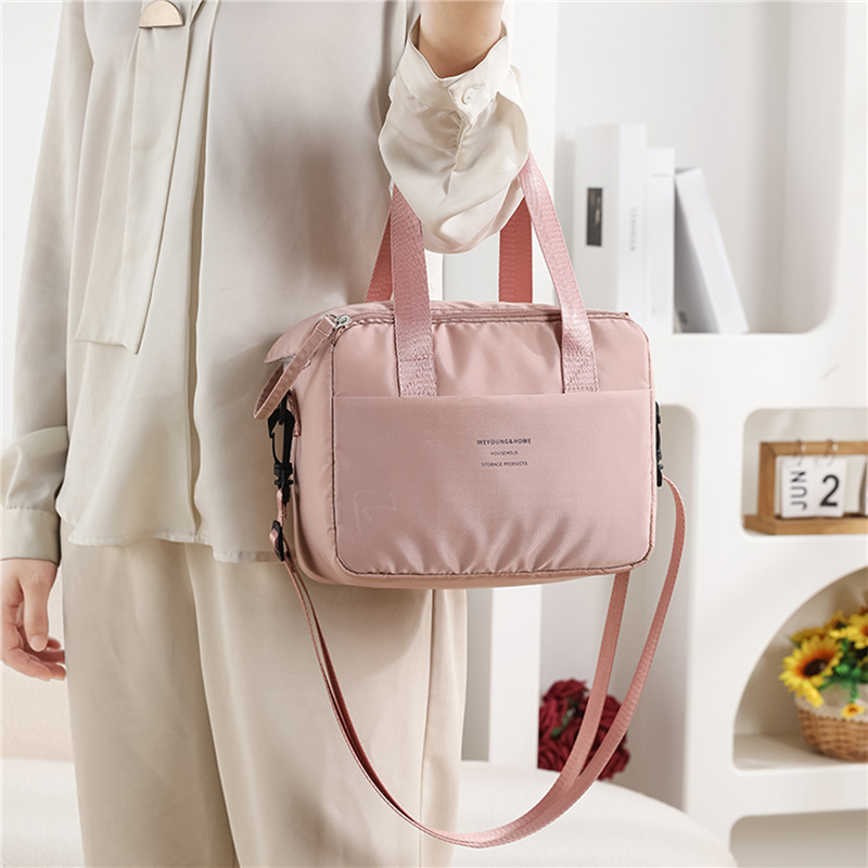 Przenośna torba na lunch dla OL Women Izolowane termicznie pudełko na lunch Tote Cooler Handbag Wodoodporna torba na ramię Bento Pouch Office Food