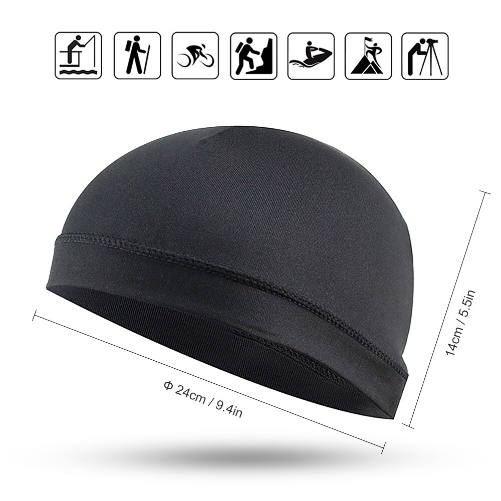 Outdoor Sport Cycling Helmet Cap Quick drying Men Cycling Hat Skull Cap Bike Motorbike Helmet Inner Cap Hat Riding Cap Balaclava