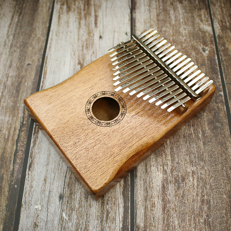 17 Key Kalimba African solid Mahogany Thumb Finger Piano Sanza 17 keys Solid Wood Kalimba Mbira Thumb