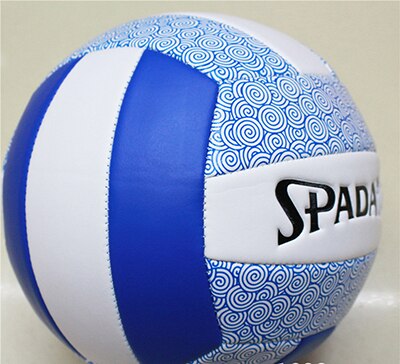 Yuyu volleyball officiel størrelse 5 pu materiale soft touch match volleyball indendørs træning volleyball: Hvidblå