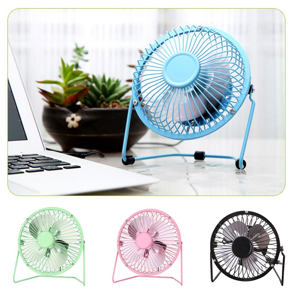 50% Korting 4 Inch Draagbare Usb Opgeladen Metalen Mute Tafel Koelventilator Home Office Luchtkoeler