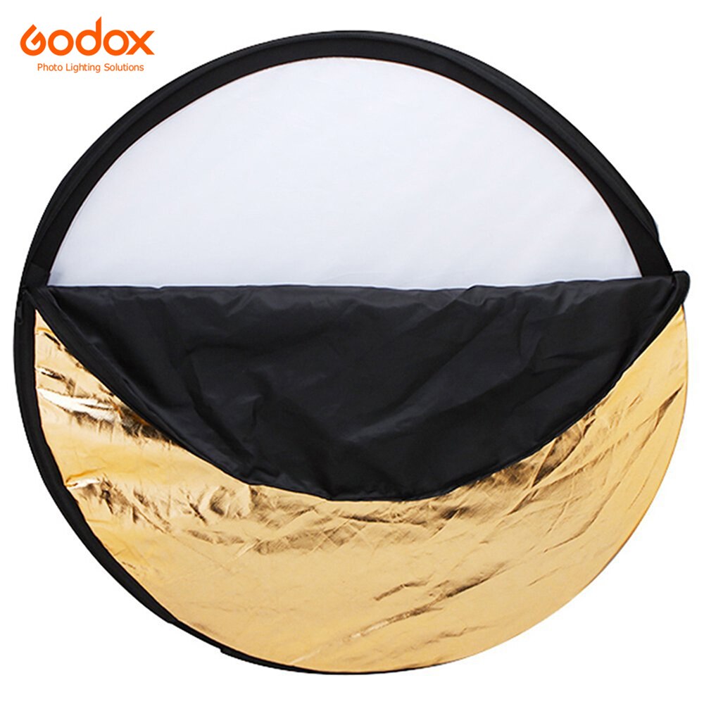 Godox 80CM 31 "5 en 1 réflecteur Fotografia rond Flash Photo Studio réflecteur de lumière pliable or argent blanc noir translucide