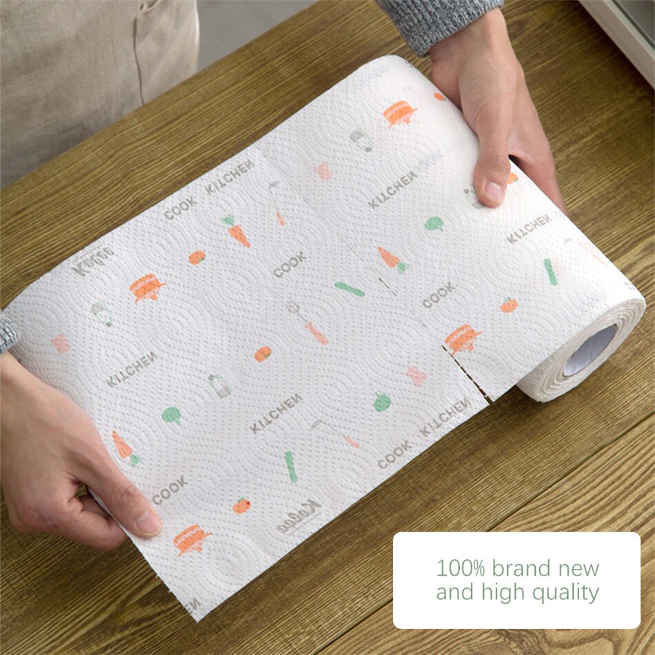 Paño de limpieza de papel desechable para cocina, Herramientas de limpieza, papel higiénico cómodo, capucha de Santa, filtro de aceite,