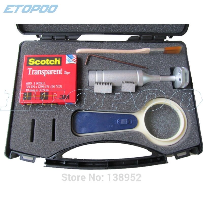 QFH Cross cutter Adhesion Tester Cross-Cut Tester Kit including 1mm/2mm blades