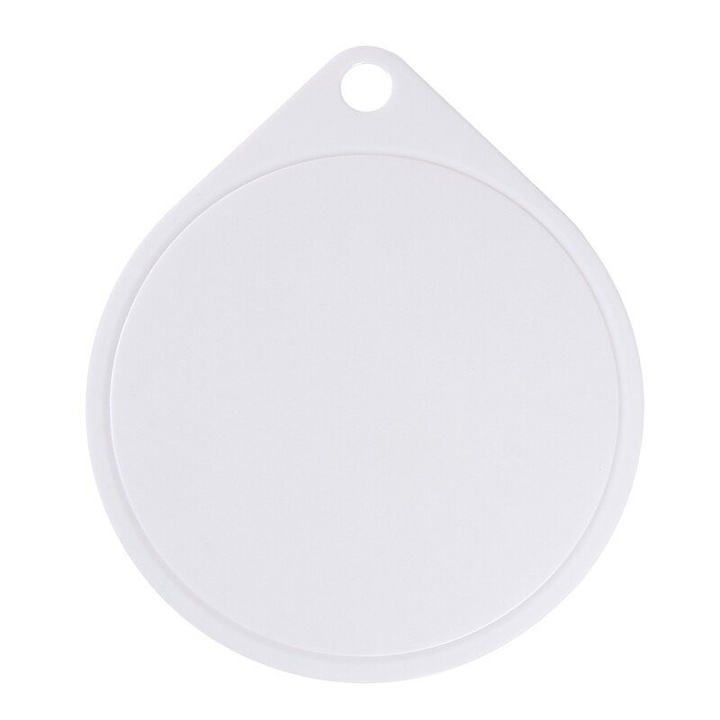 Single Cutting Board Plastic Cutting Board Kitchen Knife Set Round Non-Slip Multifunctional Cutting Board: white