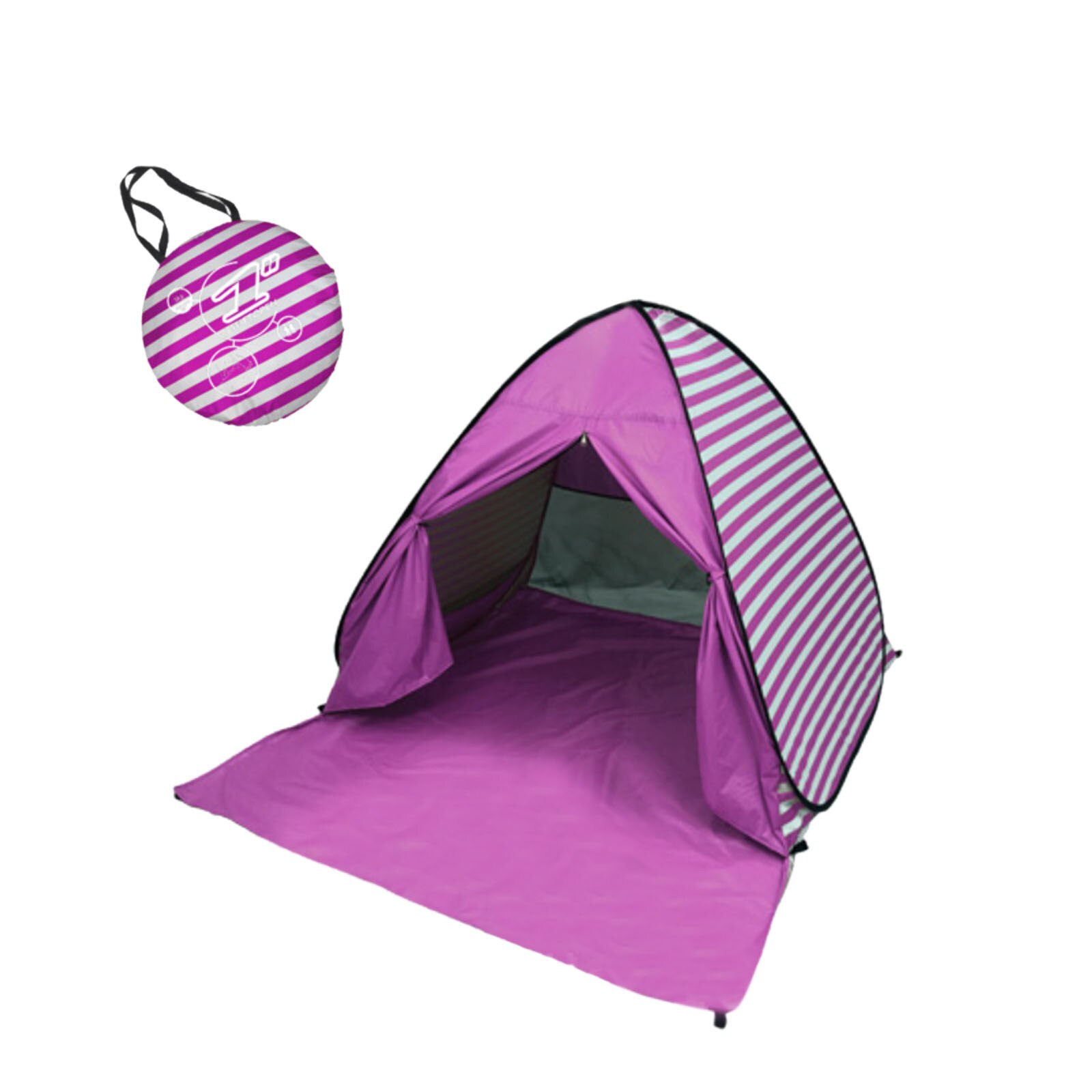 Portable Automatic Set-up Camping Beach Shade Tent Outdoor UV Protection Tents Portable Tent With Mesh Curtain Camping Shelter: PP