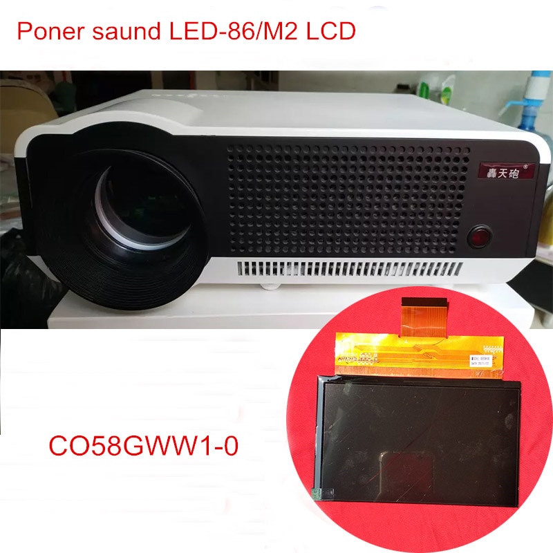 For CL720 CL720D CL760 5.8 inch projector LCD screen C058GWW1-0 resolution 1280x800 for Rigal projector RD-806 RD-808 repair