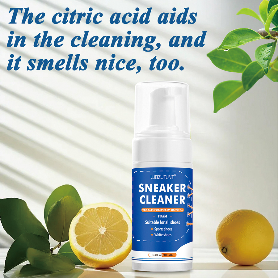 Limpiador de zapatos blanco de 100ml, espuma de limpieza en seco sin lavado, descontaminación para gamuza, piel de oveja, zapatos mate, cuidado de zapatillas de cuero