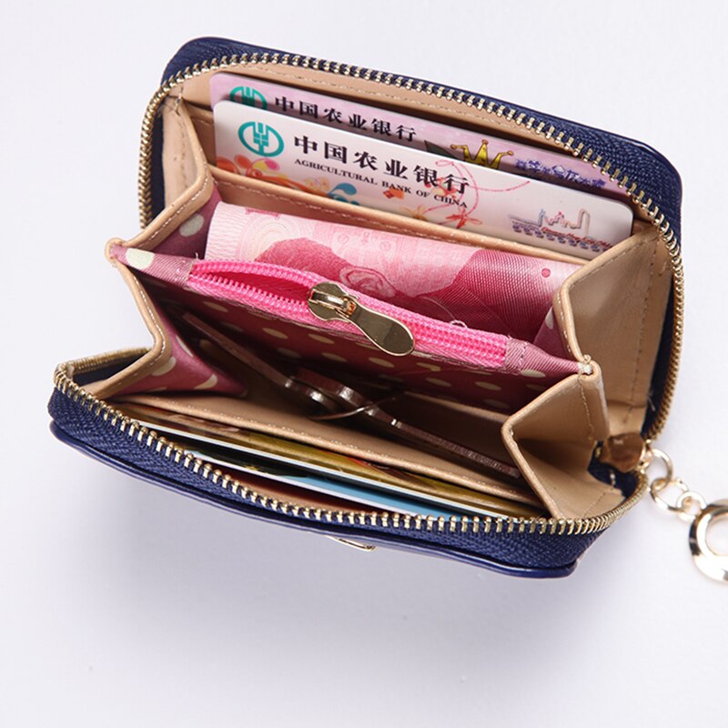 Corée faux cuir femme portefeuilles femmes de multi-cartes titulaire sacs à main femmes filles court zipper mini monnaie portefeuille