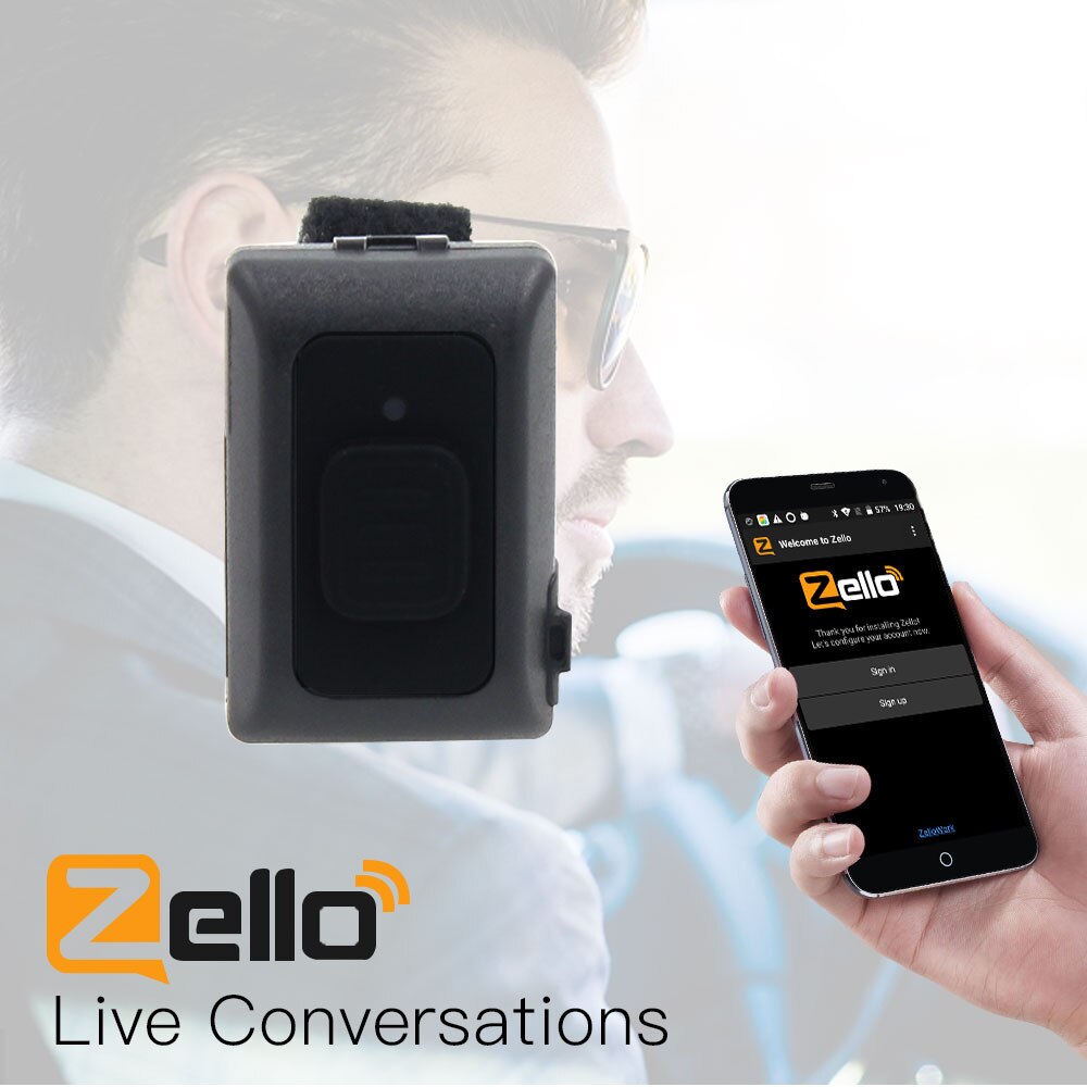 Draadloze Bluetooth Handsfree Ptt Walkie Talkie Knop Voor Android Lage Energie Voor Zello Werk