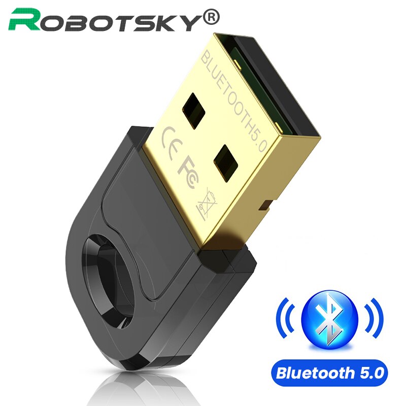 Adaptador de Bluetooth 5,0 para ordenador, transmisor USB inalámbrico, Dongle 5,0, Mini transmisor de Bluetooth 4,0 para PC