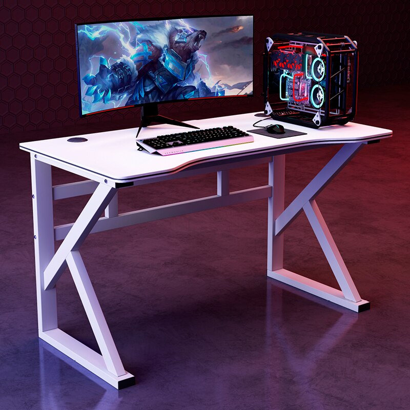 Wirtschaftlich Computer Schreibtisch Home Desktop-Spiel Tische Schreibtisch Schüler Lernen Schreibtisch Moderne Minimalistischen Tisch computer schreibtisch: White  white surface