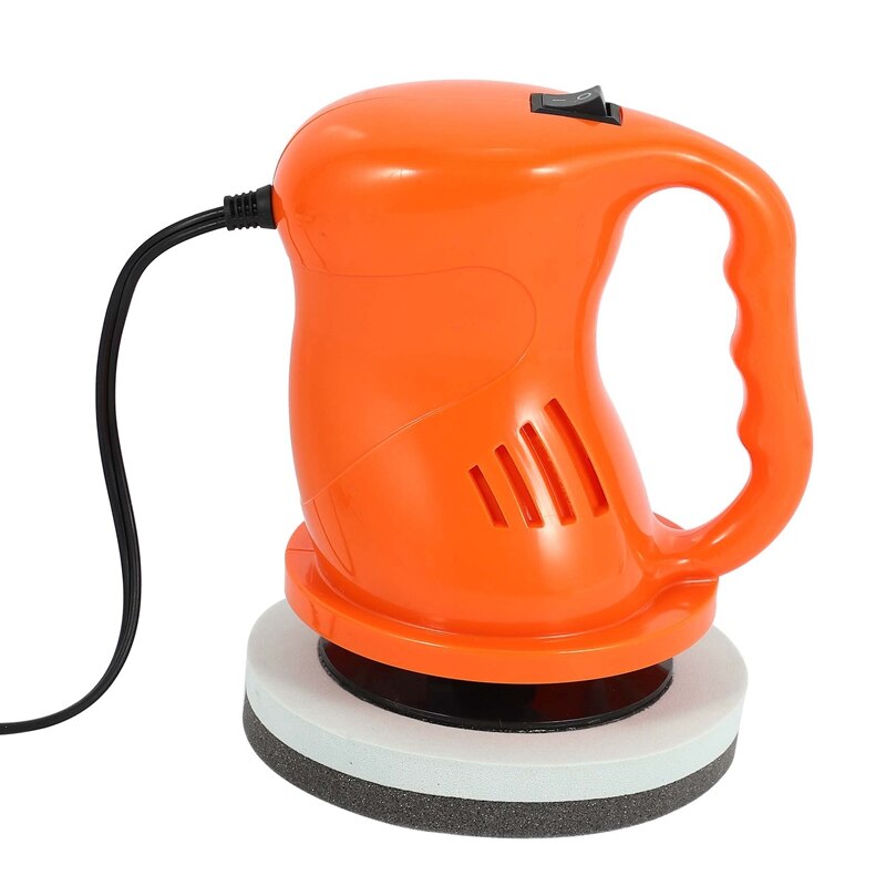 Car Polisher Machine Auto Electric Buffer Waxer Portable Polishing Buffing Waxing Sander Machine Kit Set Orange