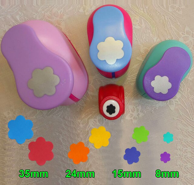 1.5cm-7.3cm flower shape of craft punch paper punches scrapbooking punchers DIY handmade paper cutter EV foam hole punch: 8152435mm Sixflower