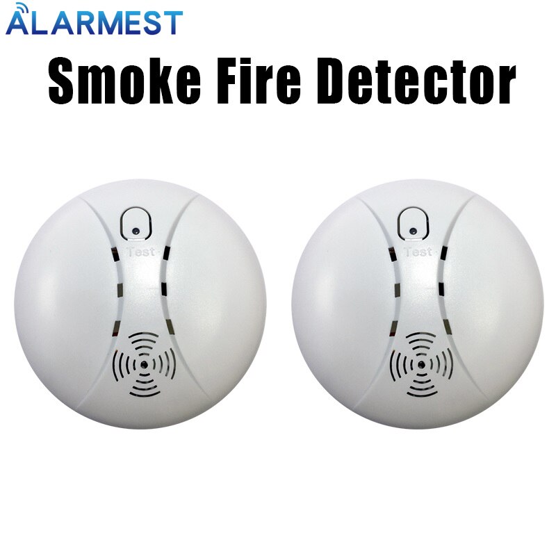 Wireless Smoke/fire Detector For For Touch Keypad Panel Wifi Gsm Home Security Burglar Voice Alarm System