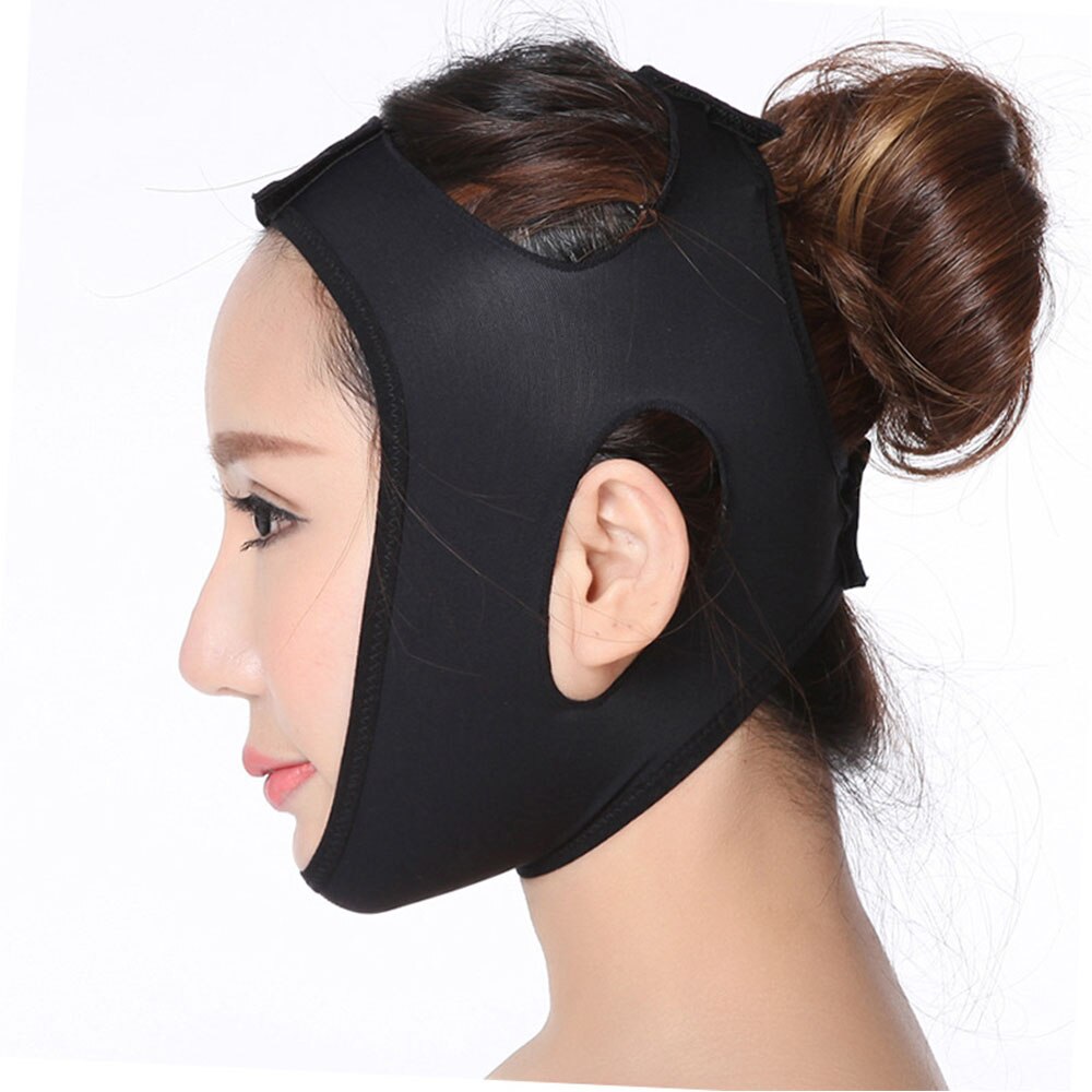 NEUE S-XL Doppel Kinn Gesicht Verband Schlank Aufzug hoch Anti Falten Maske Gurt Band V Gesicht Linie Gürtel Frauen Abnehmen dünne Gesichts Schönheit: L
