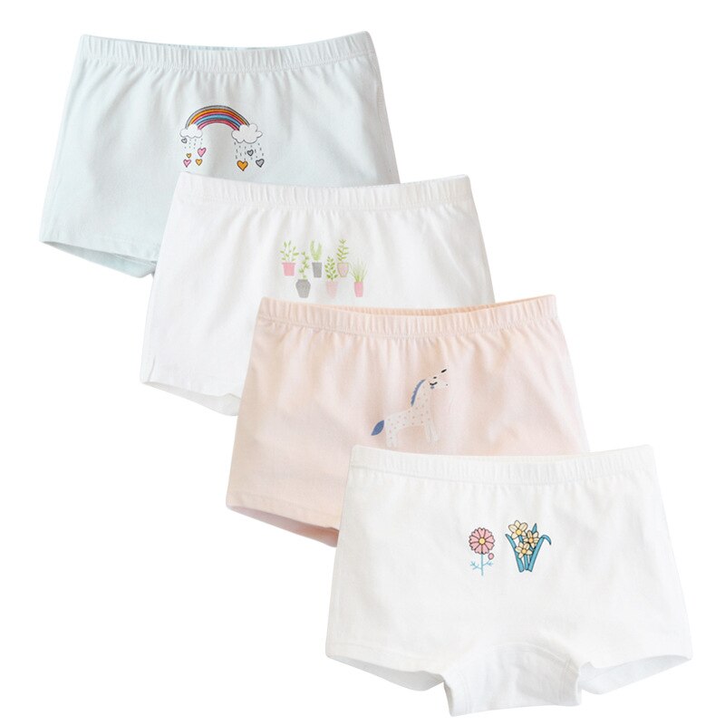3-8 years old girls' boxer briefs stretch children's boxer briefs girls' bottoms