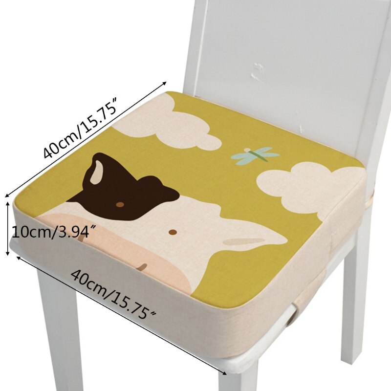 40x40x10cm Child Toddler Cartoon Animal High Chair Seat Booster Increase Cushion