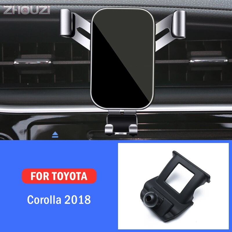 Car Mobile Phone Holder Air Vent Mounts Stand GPS Gravity Navigation Bracket For Toyota Corolla Altis Levin Car Accessories