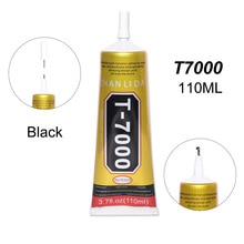 Pegamento negro para T-7000 Industrial Super T7000, adhesivo para pantalla táctil escolar, accesorio para álbum de recortes, herramienta B7000, 110ML