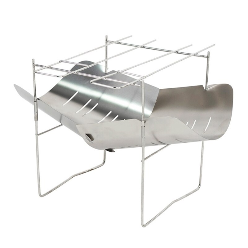 Ultralight Outdoor Stainless Steel Rack BBQ Portab... – Grandado
