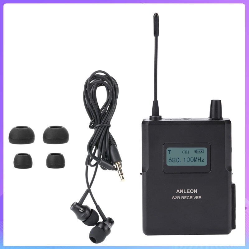 Voor Anleon S2-R Hoge Gevoeligheid Antenne Draadloze Podium Monitor 670-680/526-535/863-865Mhz Ontvanger Stage Monitor met Oortelefoon