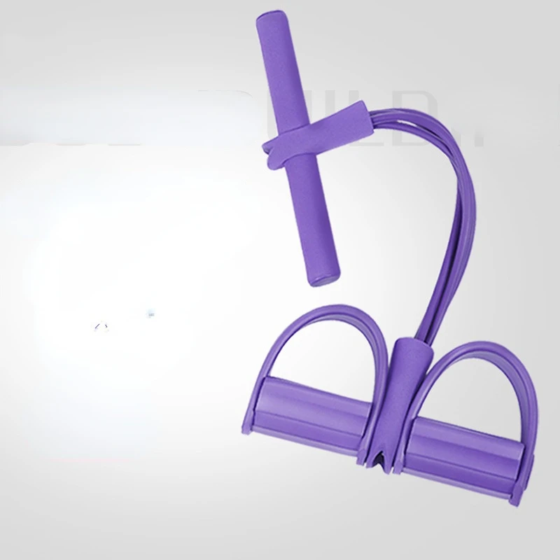Equipo de ejercicio para gimnasio en casa, cuerda de tracción, Pedal, extractor de tobillo, cuerda elástica para Fitness en interiores, , 4 unidades