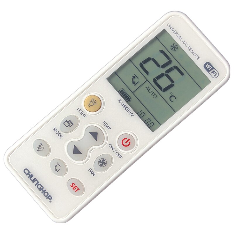Chunghop K-390Ew Wifi Smart Universal Lcd Air Conditioner A/C Remote Control Controller Eu Plug