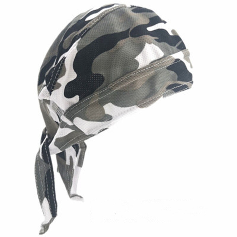 Åndbar multifunktions camouflage pandebånd cykling bandana pirat hoved tørklæde sport bandanas cykel hoved tørklæde vandreture hat: C