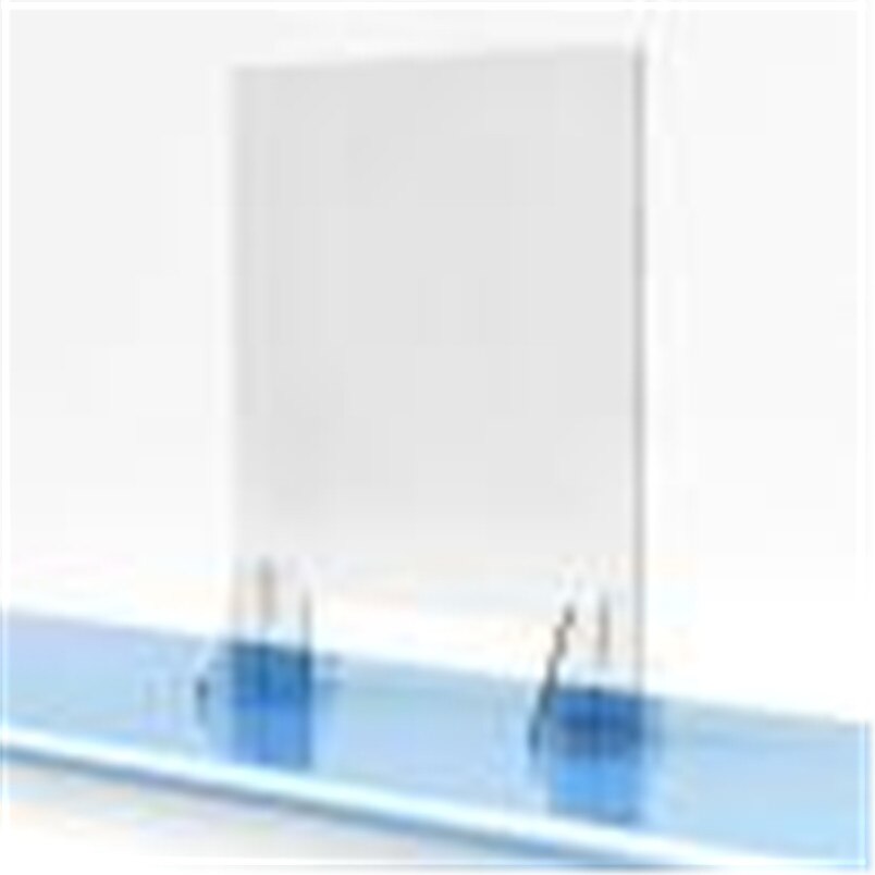 30x50cm Acrylic Clear Counter Perfection Reception Side Counter Sprayed UV Cut Transparent Desk Divider