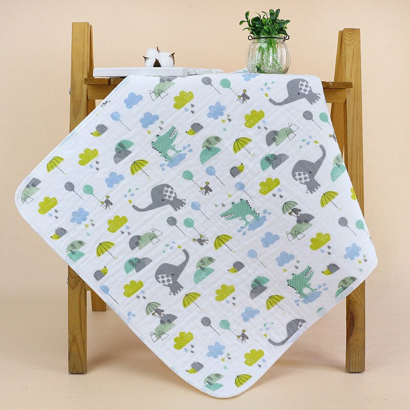 50*70CM couche-culotte matelas à langer imperméable à l'eau lavable literie matelas à langer -né couche-culotte feuille bébé matelas: Elephant
