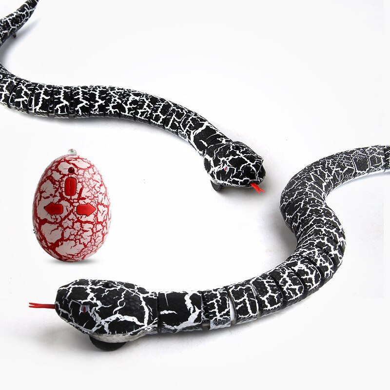 Serpent télécommandé, jouet serpent RC Long et Rechargeable avec langue rétractable et queue pivotante, jouets Cobra de noël pour enfants