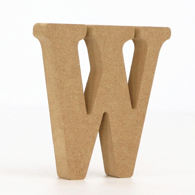 DIY 10cm Wood Color Letters Alphabet Word Letter Art Crafts Free Standing Name Party Wedding Home Decor Year Surprise