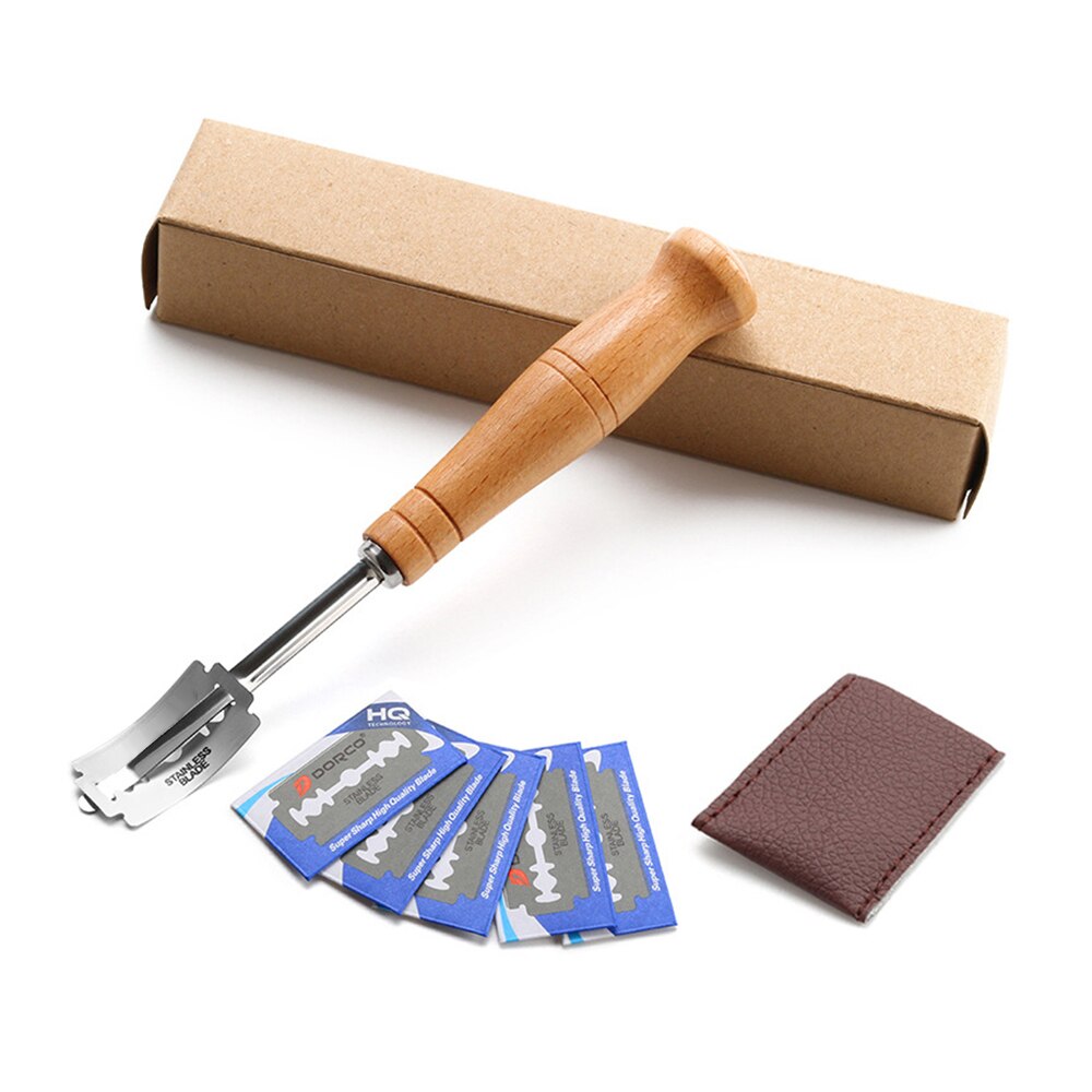 Brødskærende værktøjsdej, der fremstiller barberkniv tilbehør til bagning af knivskæringsværktøj, der fremstiller fræser: Mørkebrun