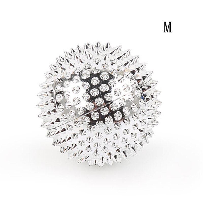 Boule de Massage magnétique, thérapie de la fasciite plantaire, relaxation des doigts, des pieds, du corps, Massage des muscles, soulagement de la pression, outil de santé, 1 paire: Silver M