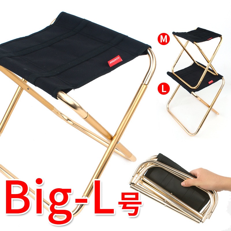 L Size Camping Stoel Vissen Bbq Kruk Dragende Draagbare Strand Stoelen Camping Meubels 30*25*31cm 380G