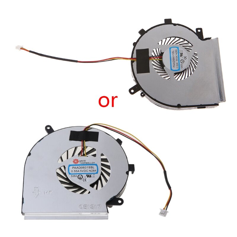 Reemplazo del ventilador de refrigeración de la CPU del ordenador portátil para MSI GE62 GE72 GL62 GL72 PE60 PE70 A0NC