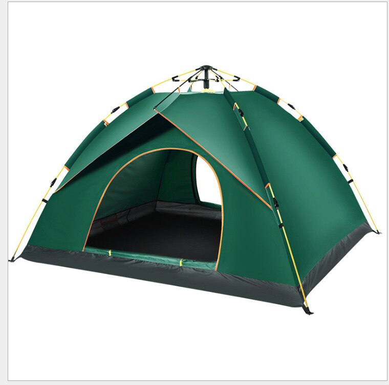 ZK50-tienda de campaña al aire libre para 2 personas, turística, doble automático, tienda resistente a la lluvia, doble acampada, pesca, supervivencia: green