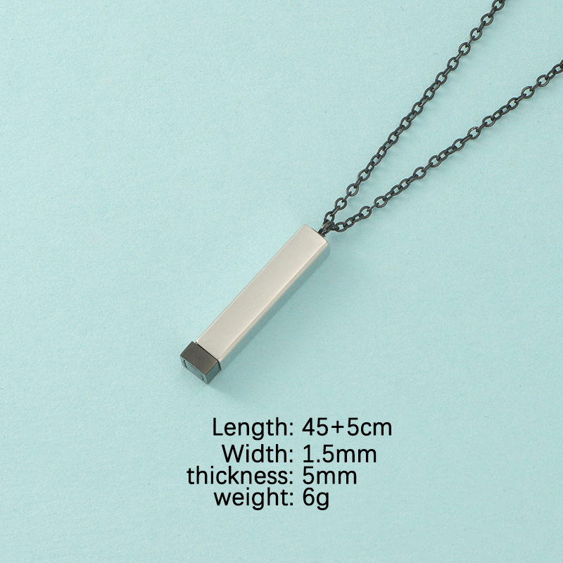 Fnixtar, 10 Uds., dijes colgantes ocultos, barra de cubo cuadrada de acero inoxidable pulido con espejo para collar DIY, joyería para amantes de amigos: Oro oscuro