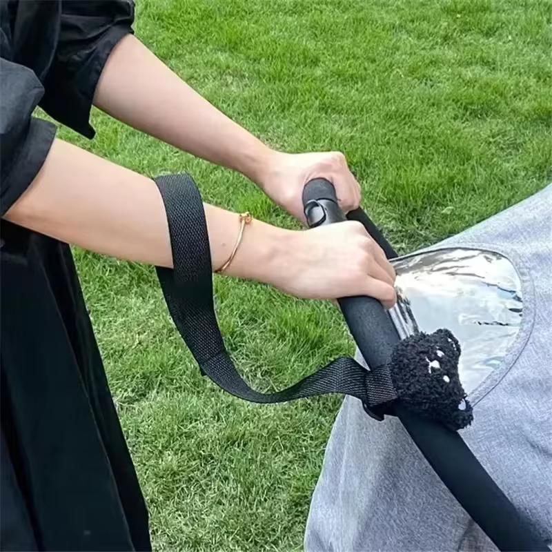 Kinderwagen Touw Kinderwagen Stuur Polsband Antislipriem Veiligheid Buiten Helling Veiligheidsbescherming Dubbele verzekeringsriemen
