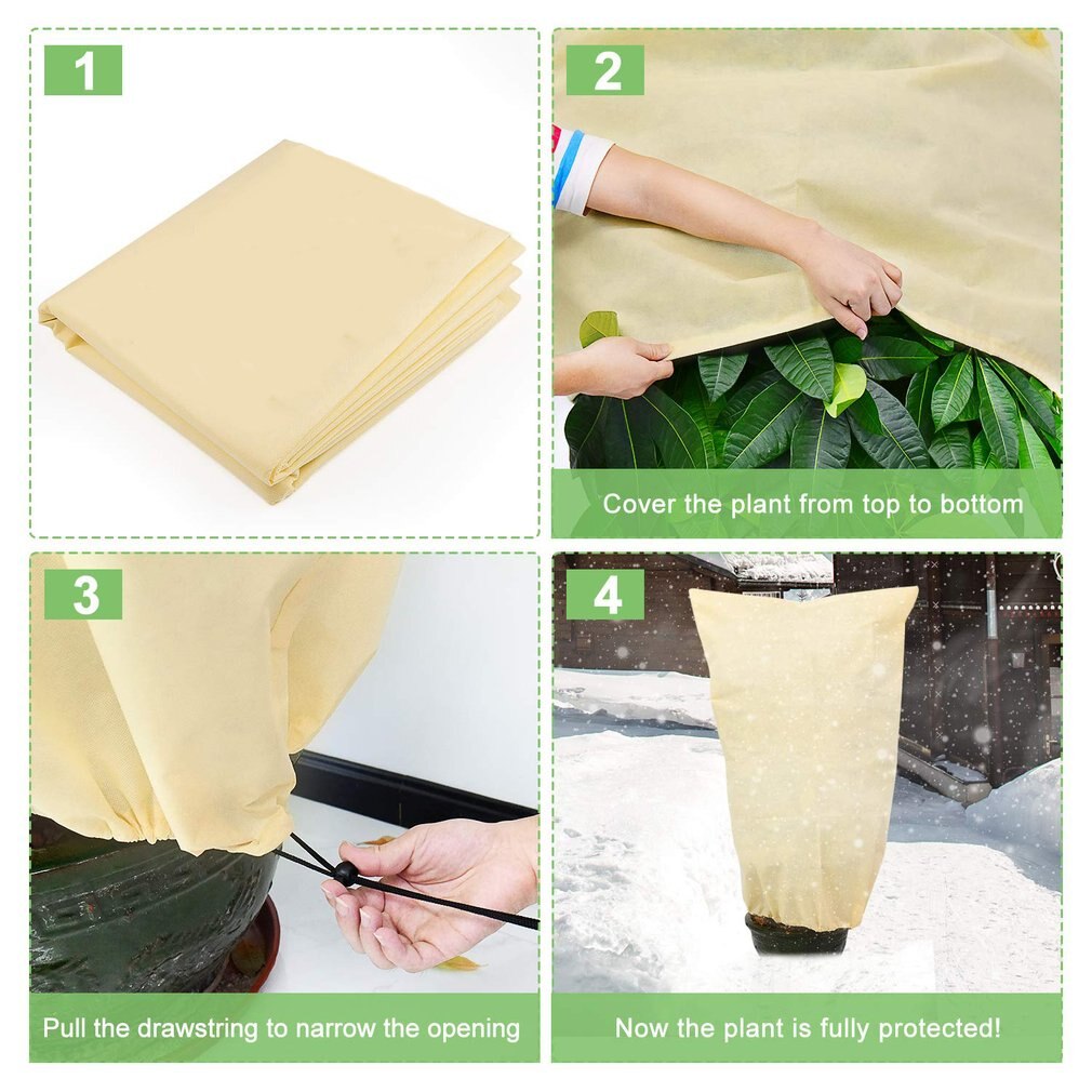 Frost Proof Tree Cover Plant Freeze Protection Covers Winter Plant Frost Cover Blanket Jacket For Plants