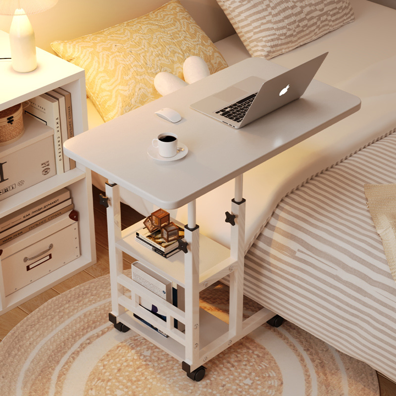 Movable Lifting Bedside Table Bedroom Home Student Desk Lazy Dormitory Bed Convenient Space Saving Laptop Table