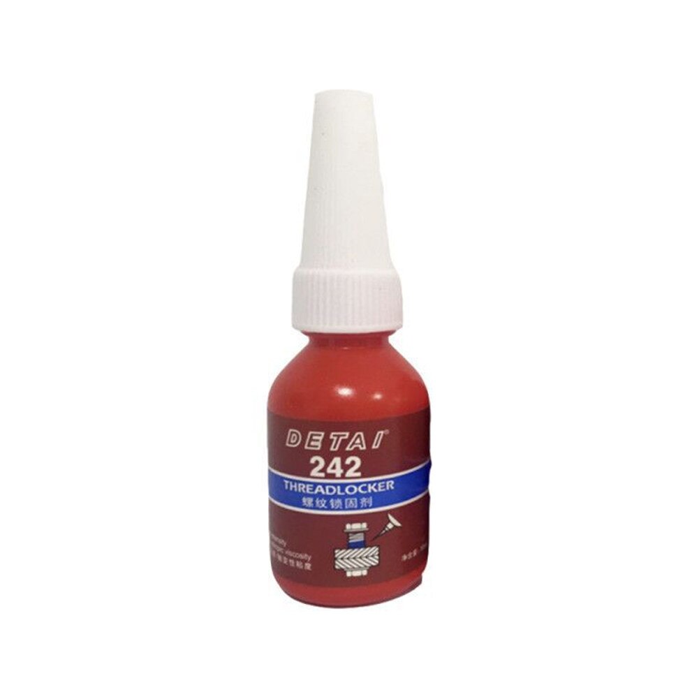 1pc 10g Screw Glue Thread Locking Agent Removable Thread Locker Anaerobic Adhesive Glue Oil Resistance Fast Curing for Threads: Red