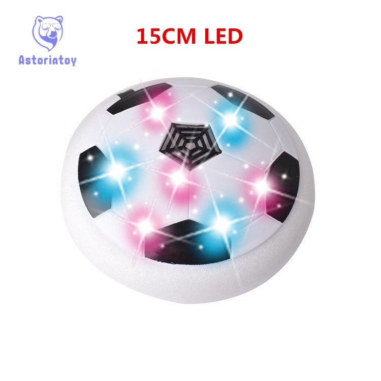 15Cm 1 Stuk Air Power Voetbal Disc Indoor Voetbal Led Speelgoed Multi-Oppervlak Zweven En Zweefvliegen Speelgoed