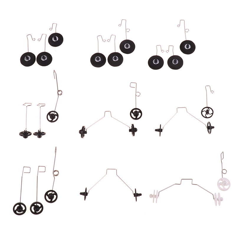 1Set RC Foam Hand Throwing Glider Landing Gear Kit With Wheel Airplane Accessories For Cessna J-11 J-20 SU27 SU57 Z51 F22 SU35