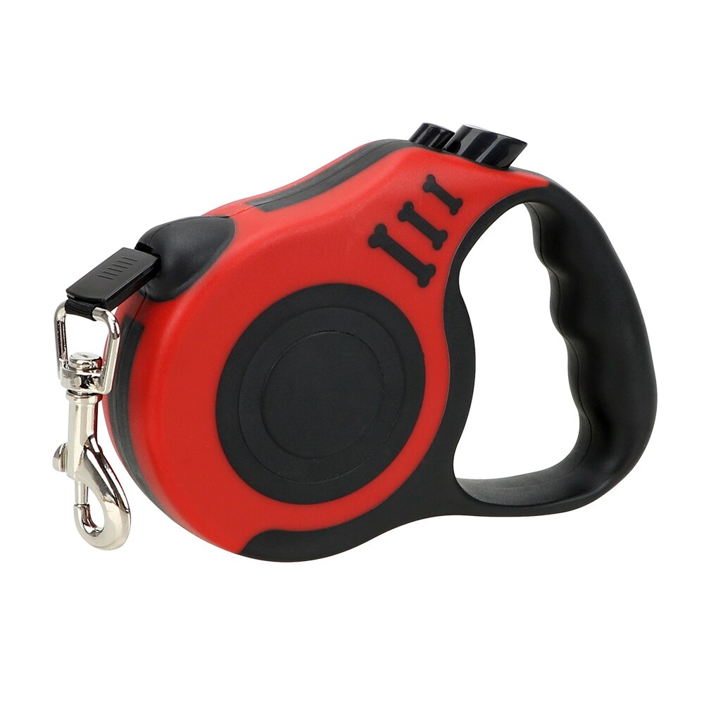 3 meter /5 meter Retractable Dog Leash Puppy Cat Traction Rope Belt Automatic Flexible Dog Lead Dogs Walking Running Leads: Red / 5meter